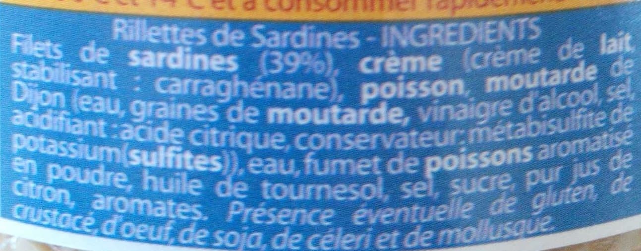 La Rétaise Rillettes de Sardines packshot