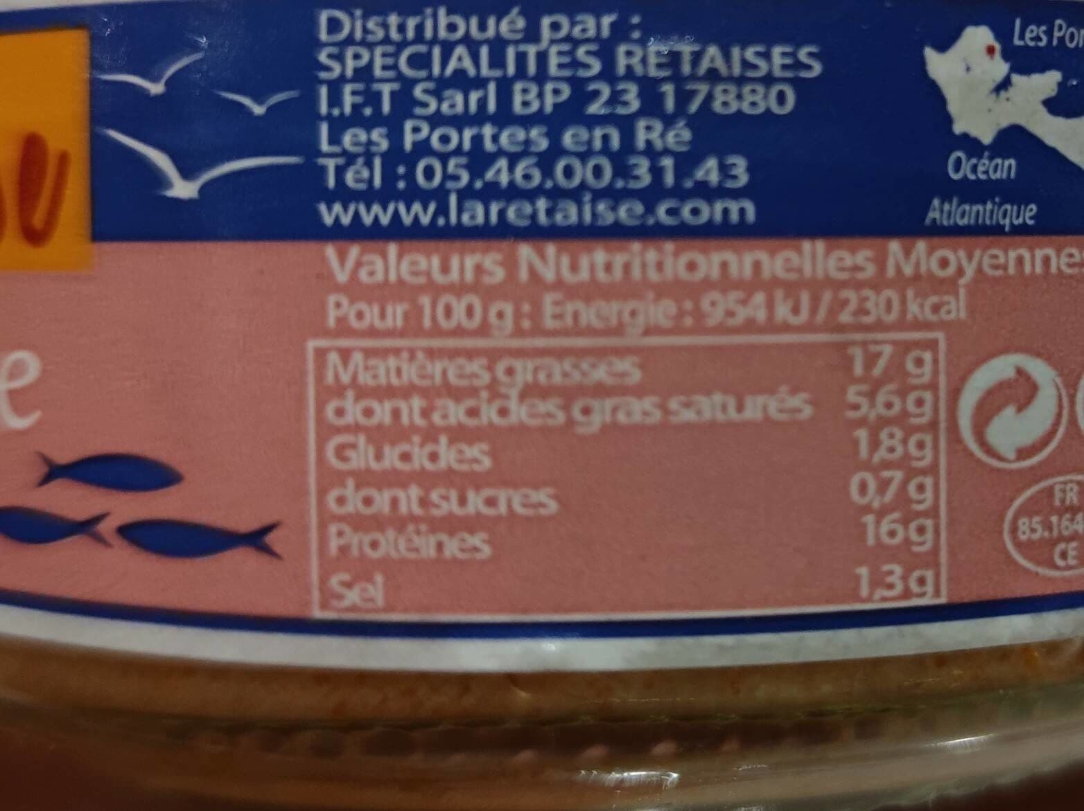 La Rétaise Rillettes de Saumon packshot