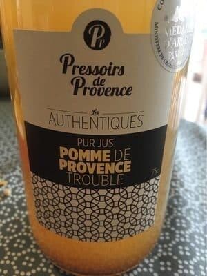 Pressoirs De Provence Pur jus pomme de provence trouble packshot
