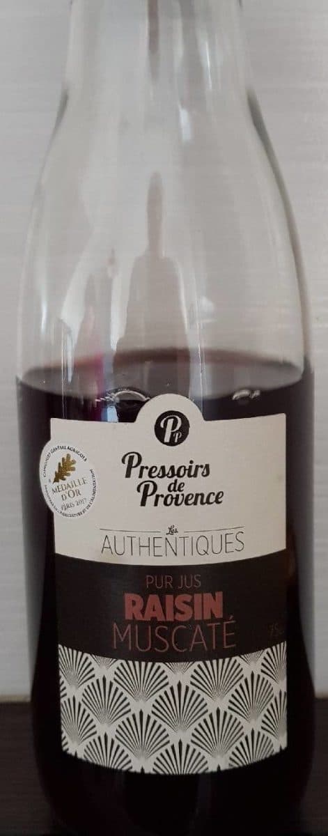Pressoirs de Provence Pur jus Raisin muscaté packshot