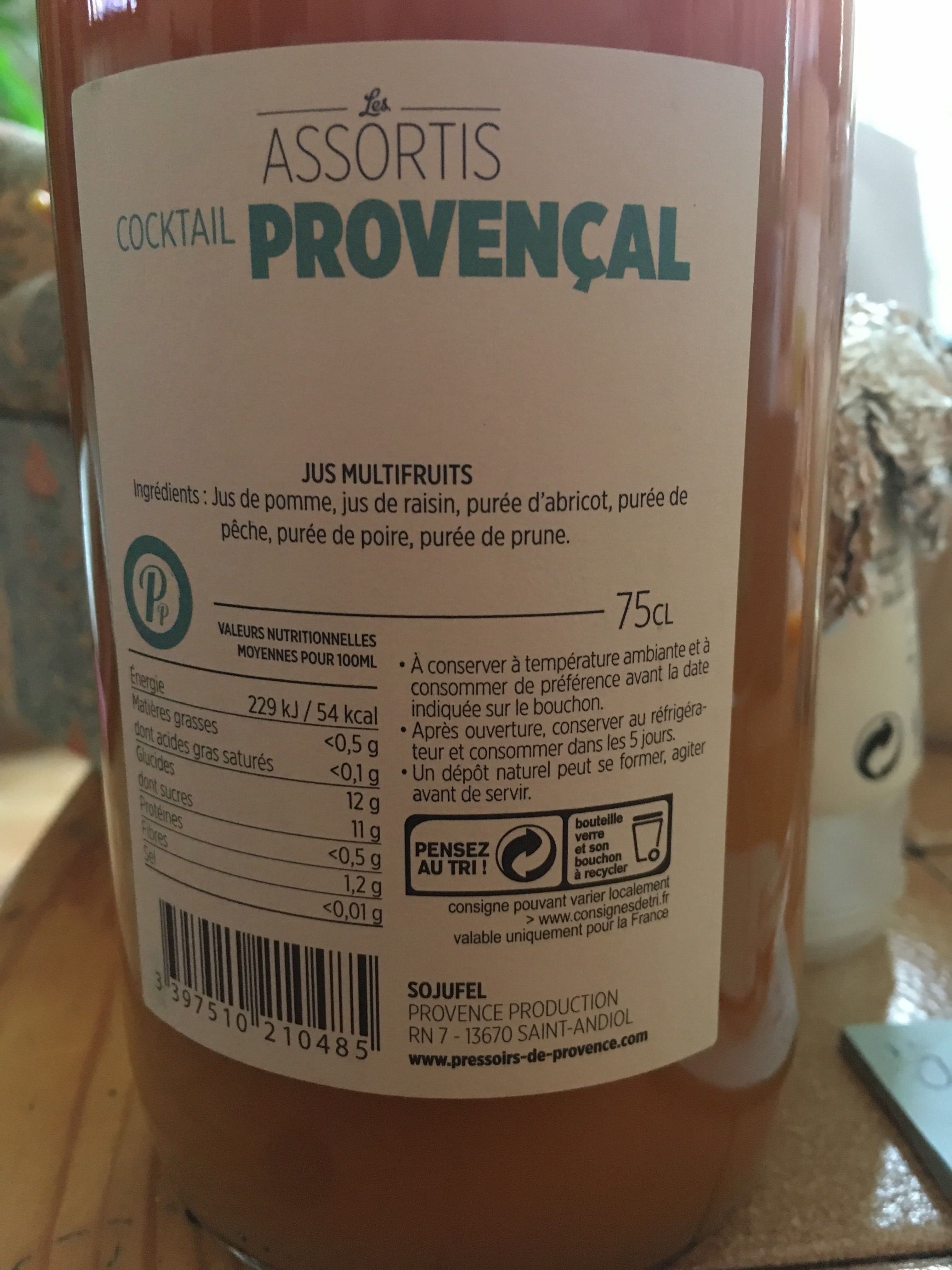 Pressoirs De Provence Jus multifruit packshot