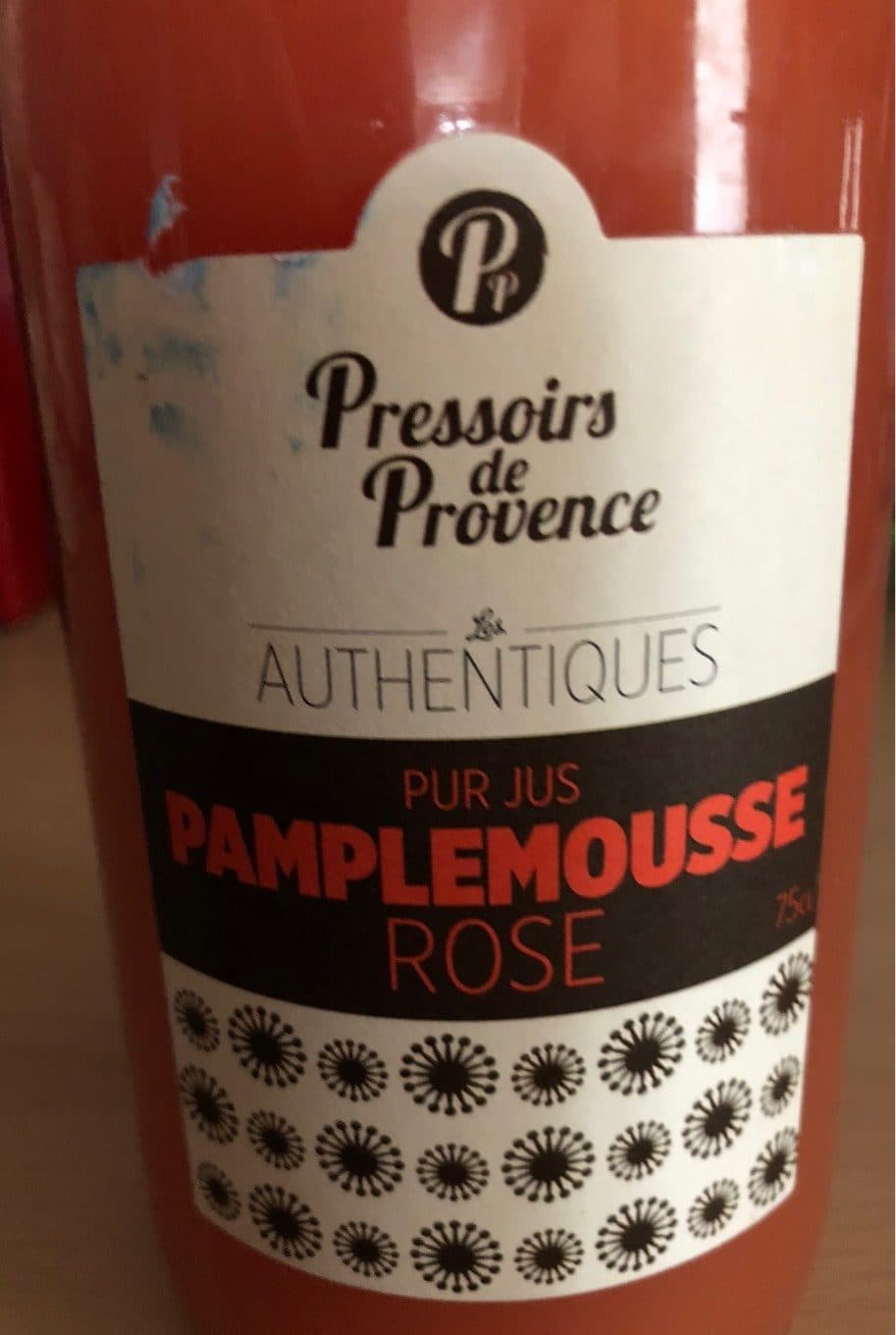 Pressoirs De Provence Pur jus pamplemousse rose packshot