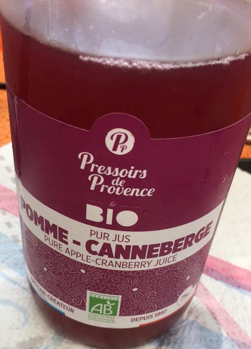 Pressoirs de Provence Pur jus Pomme -Canneberge packshot
