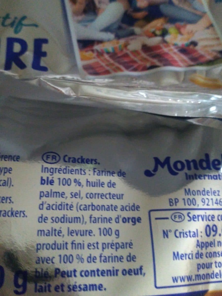 Open Food Facts Crackers aperitif nature packshot