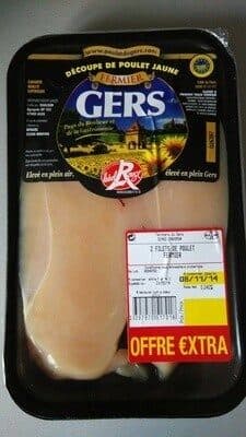 Gers Filets de poulet fermier jaune packshot