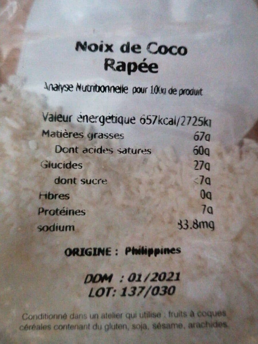 L'Aliment Sain Noix de coco râpée packshot