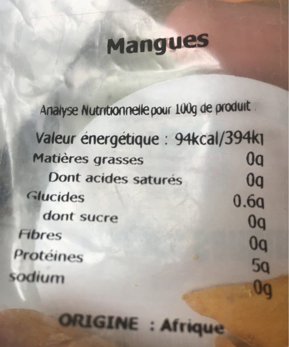 L'aliment Sain Mangues séchées packshot