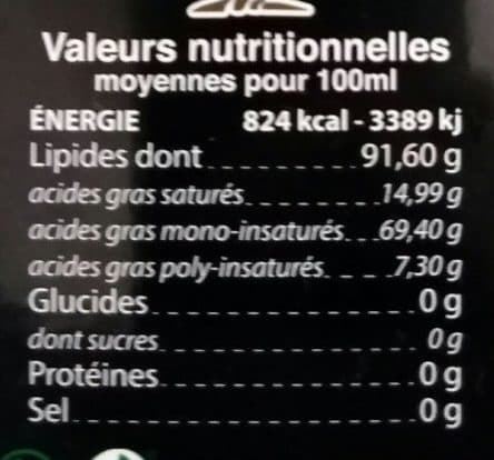 Open Food Facts Huile d'olive packshot