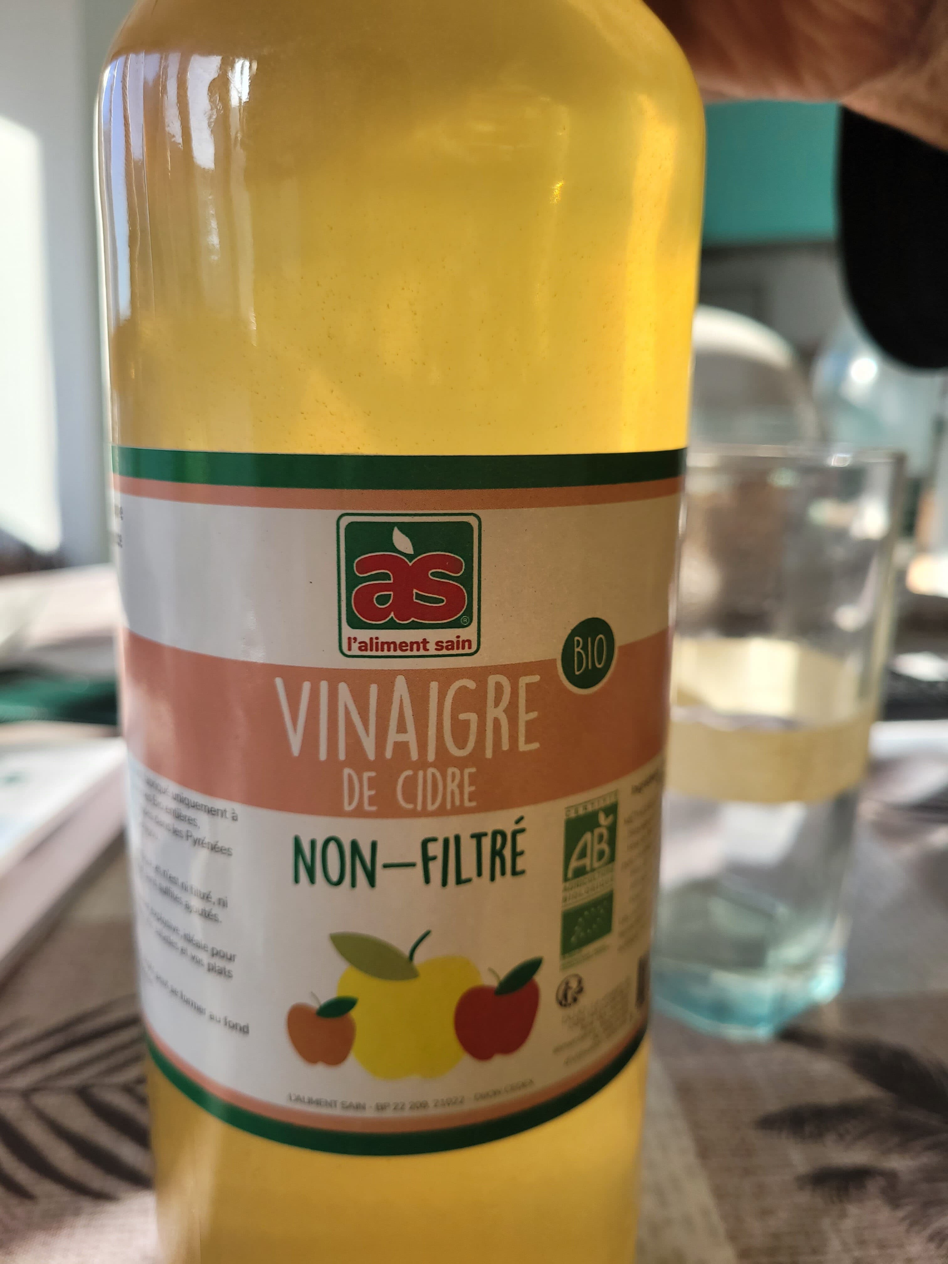 L'Aliment Sain Vinaigre de Cidre Bio Non-Filtré packshot