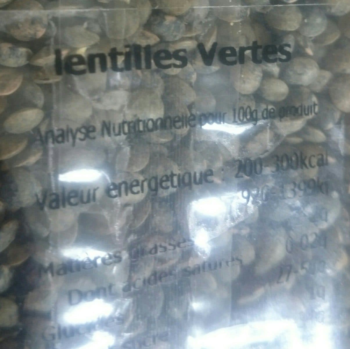 L'Aliment Sain Lentilles vertes packshot