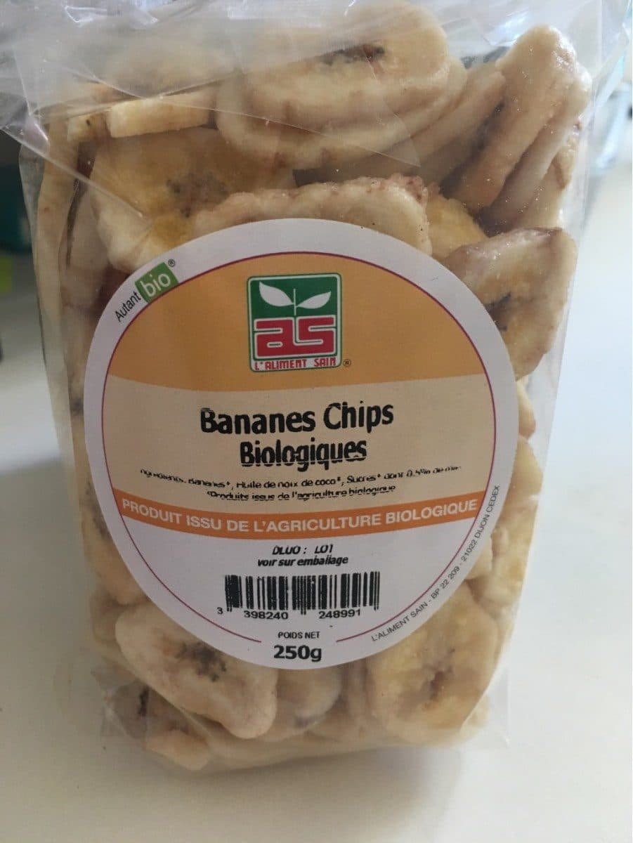 L'Aliment Sain Banane chips bio packshot