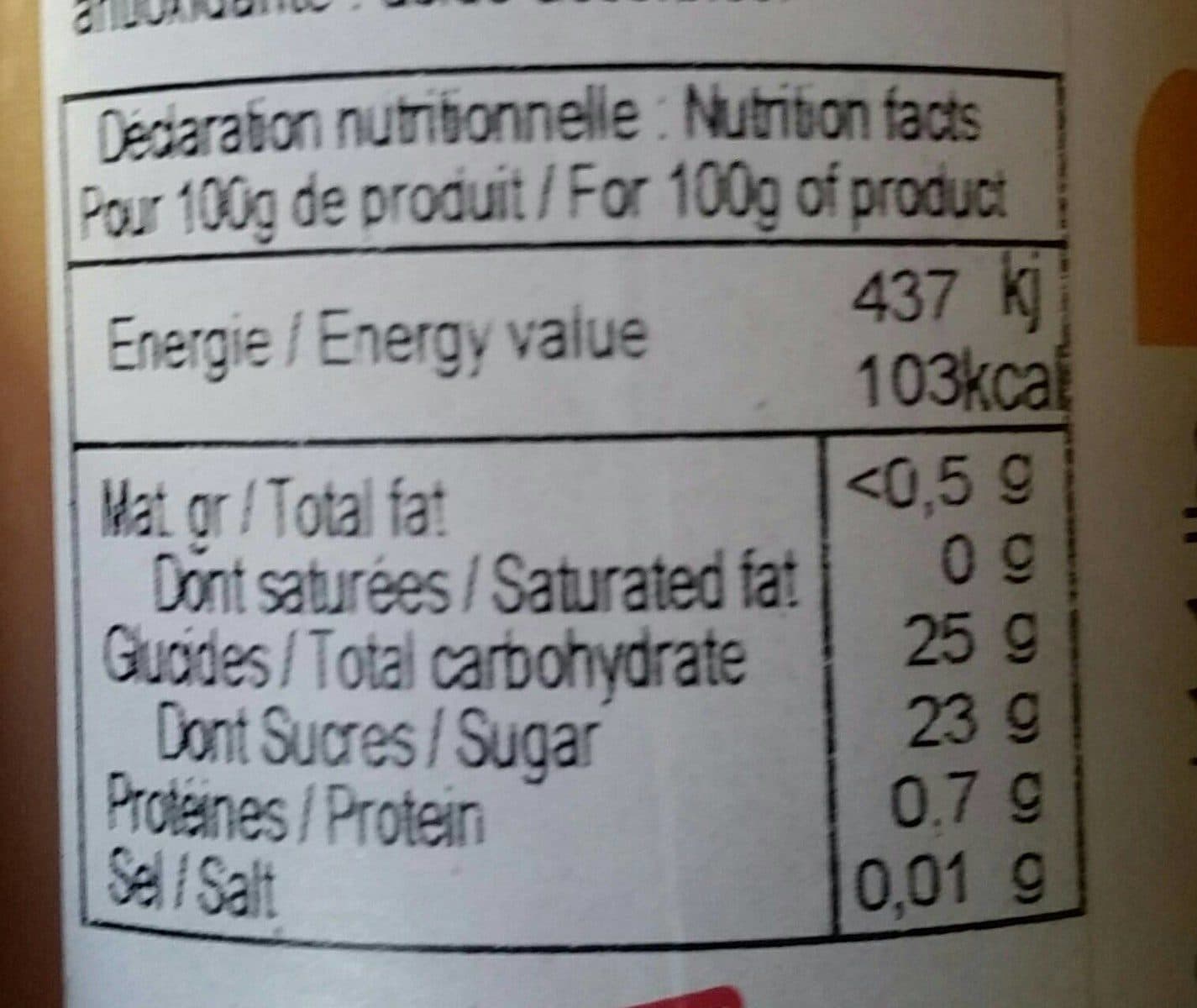 Open Food Facts Coulis abricot packshot