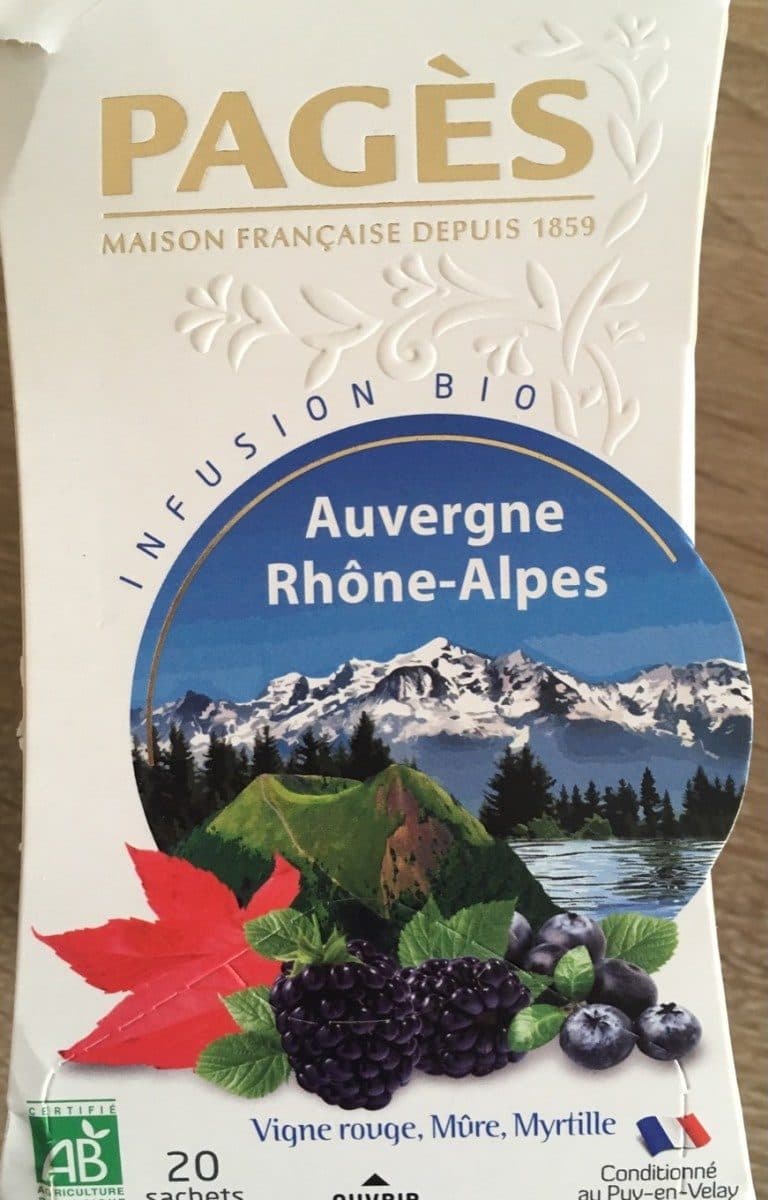PAGÈS Infusion bio Auvergne Rhône-Alpes packshot