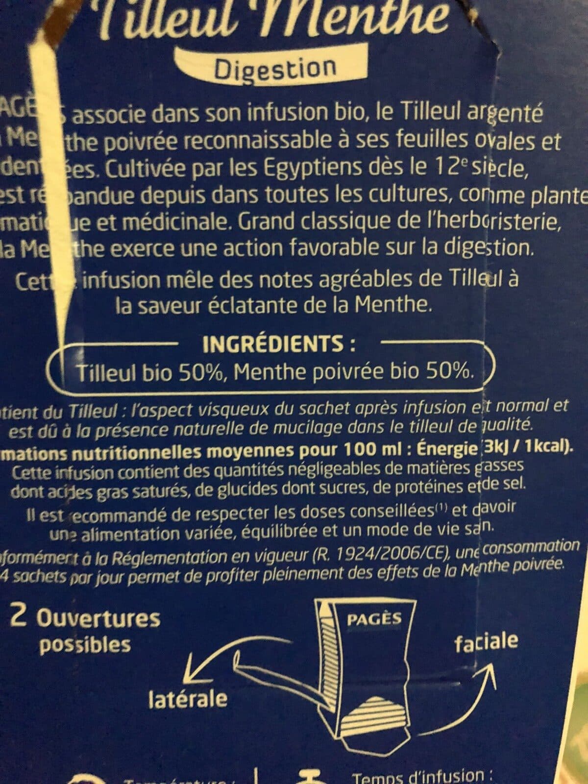 Pagès Epicerie / Thé Bio Et équitable / Tisanes, Infusions packshot