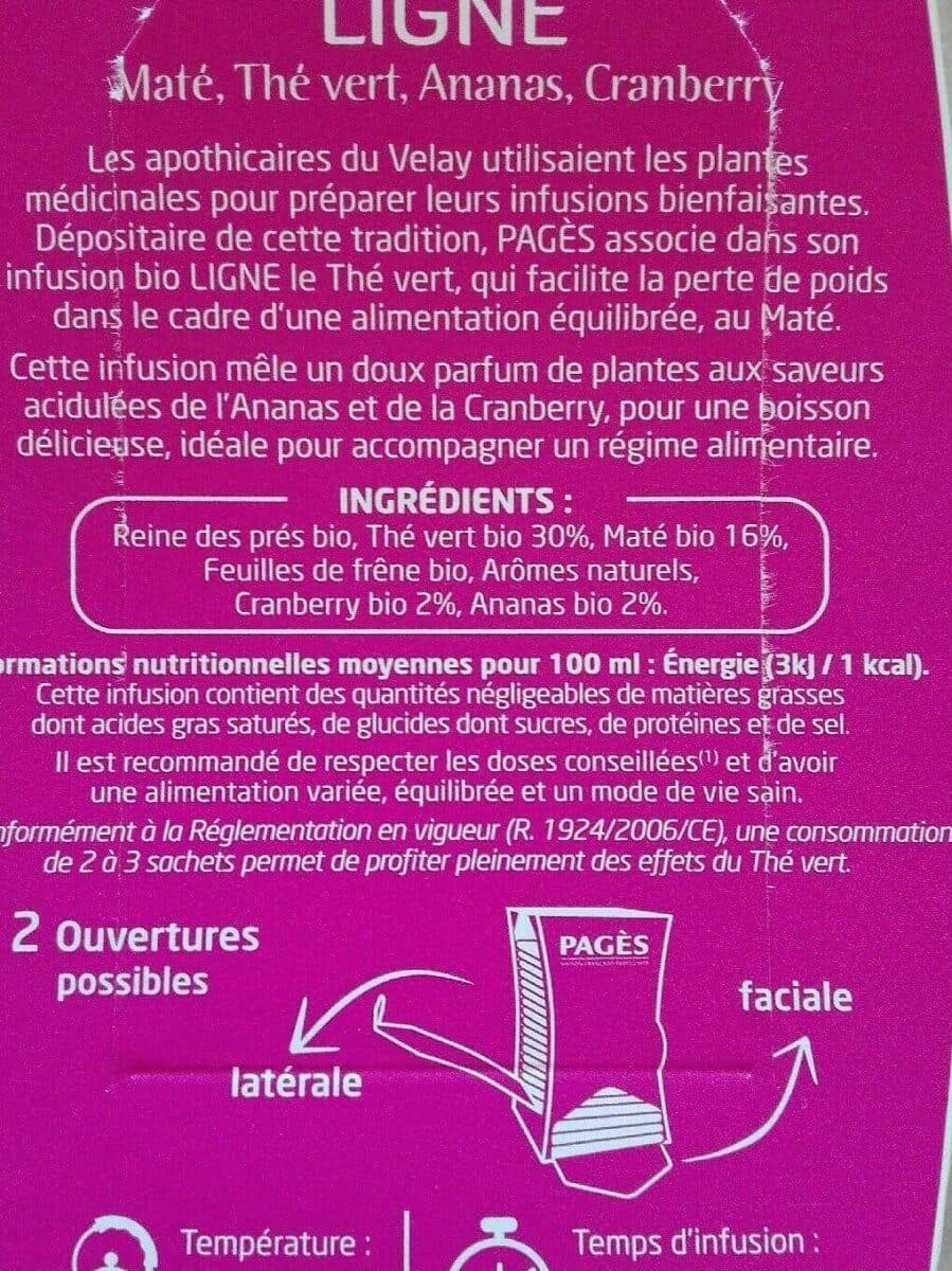 Pages INFUSION LIGNE BIO packshot