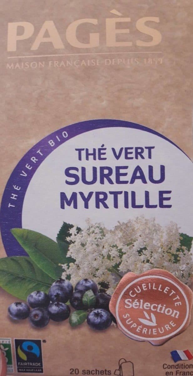 Pagès Thé vert sureau myrtille packshot