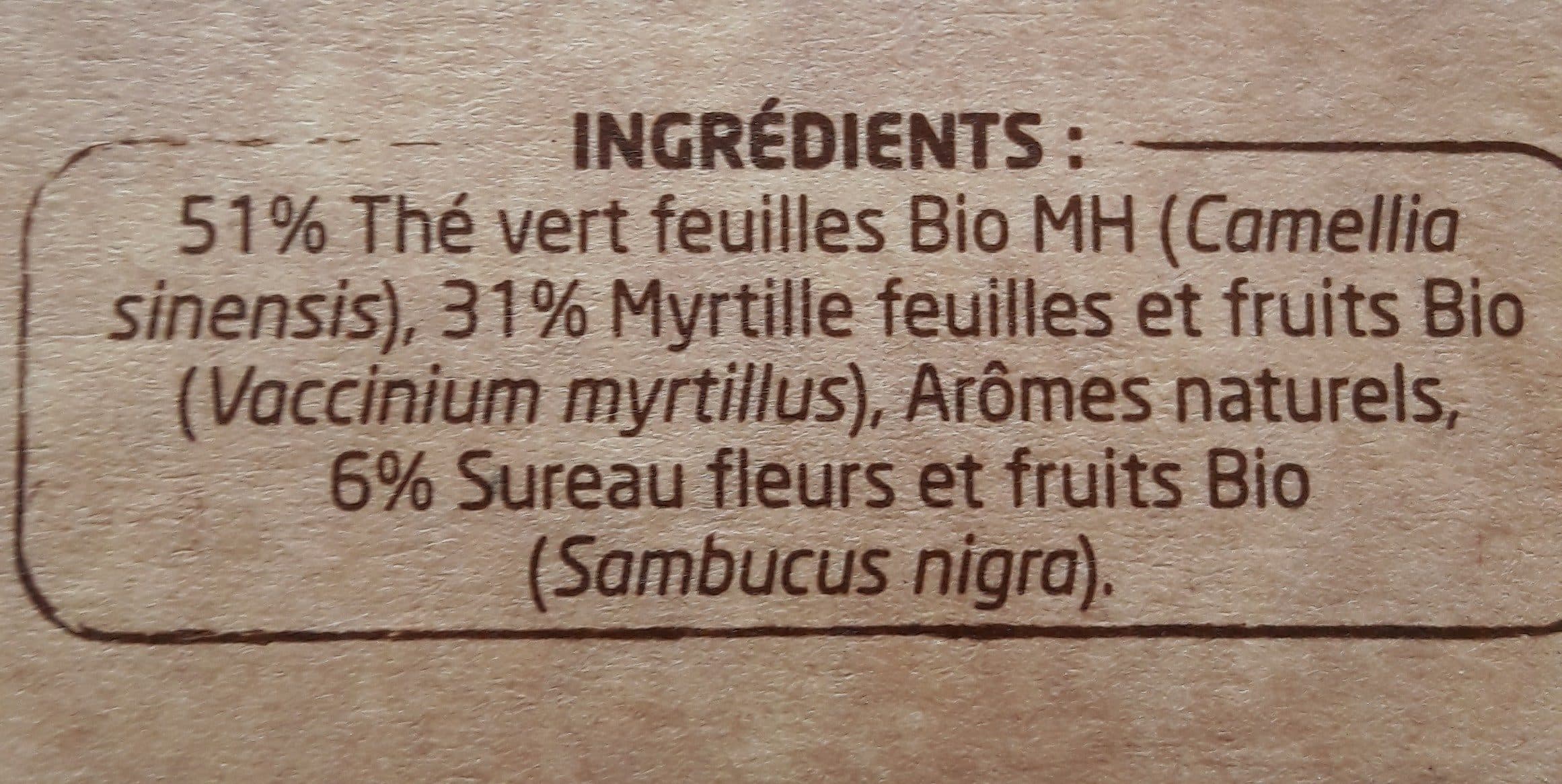 Pagès Thé vert sureau myrtille packshot
