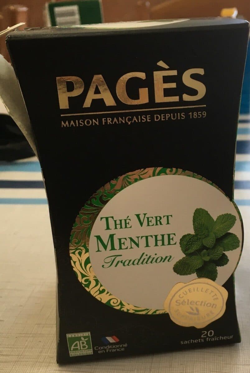 Pages THE VERT MENTHE BIO packshot