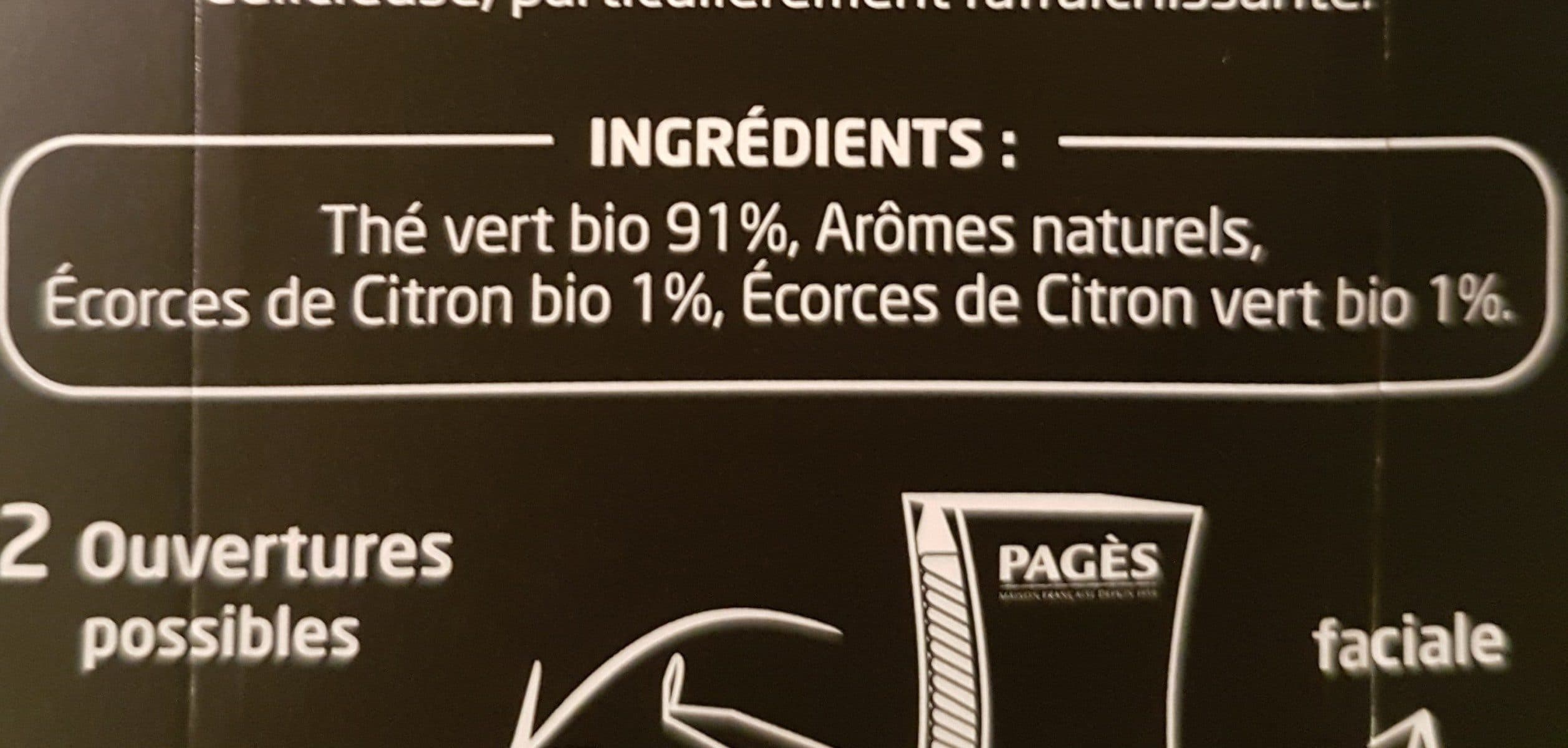 Pagès THE VERT CIT CITRON VERT BIO packshot