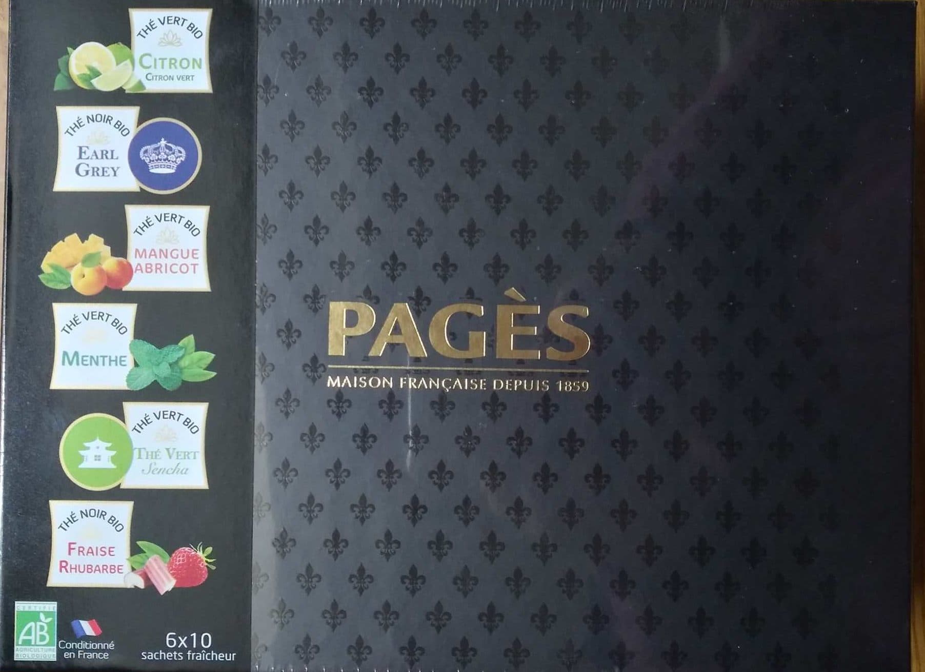 Pagès Coffret de Thés Bios packshot