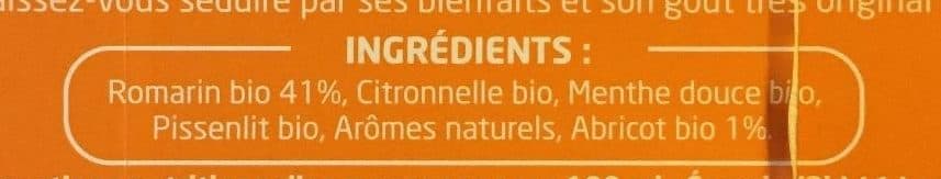Pagès Infusion Bio Détox Romarin, Abricot packshot