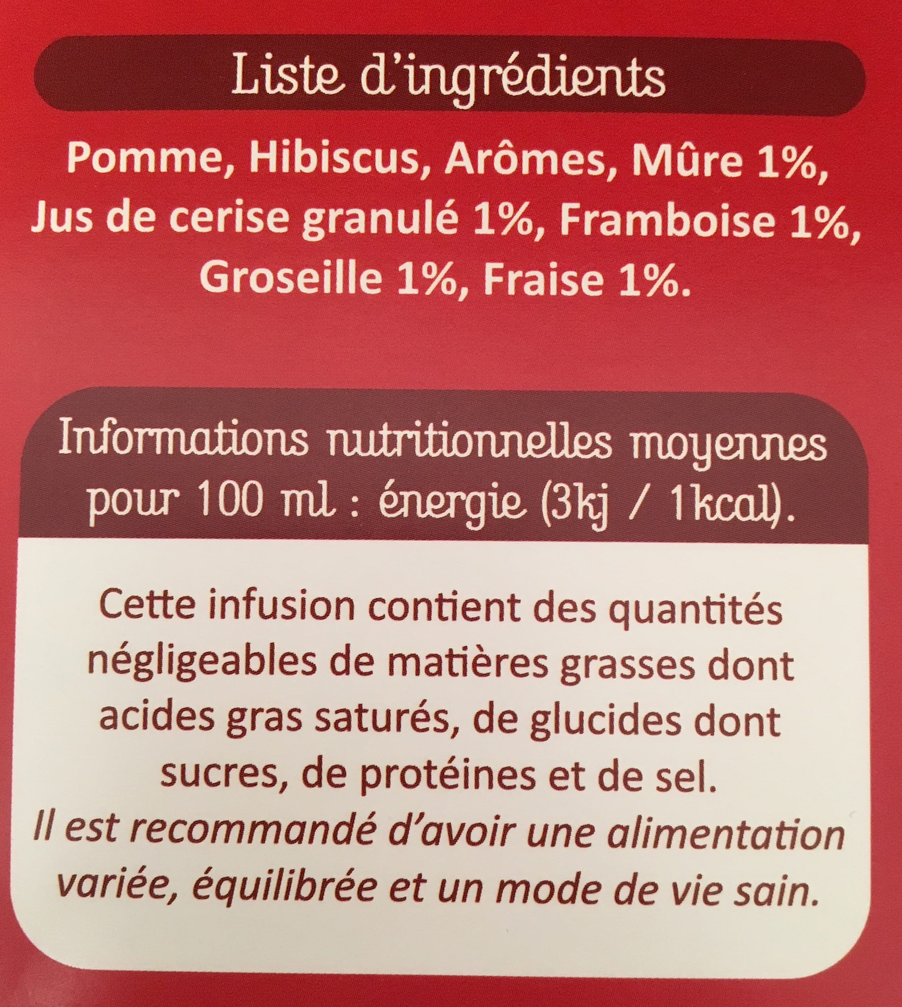 Infusion Tisane packshot