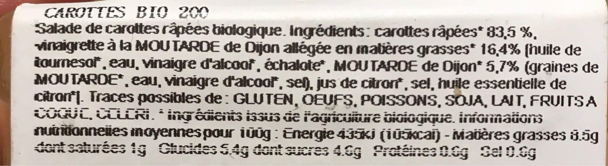 Brindelices Carottes râpées fraîches packshot