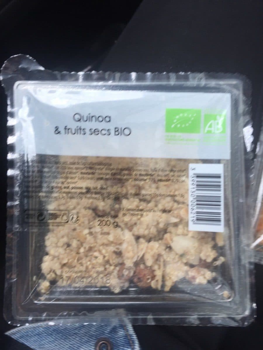Open Food Facts Quinoa et fruits secs packshot