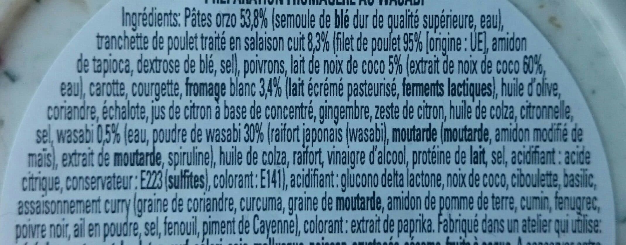 Brindélices Salade orzo poulet wasabi packshot