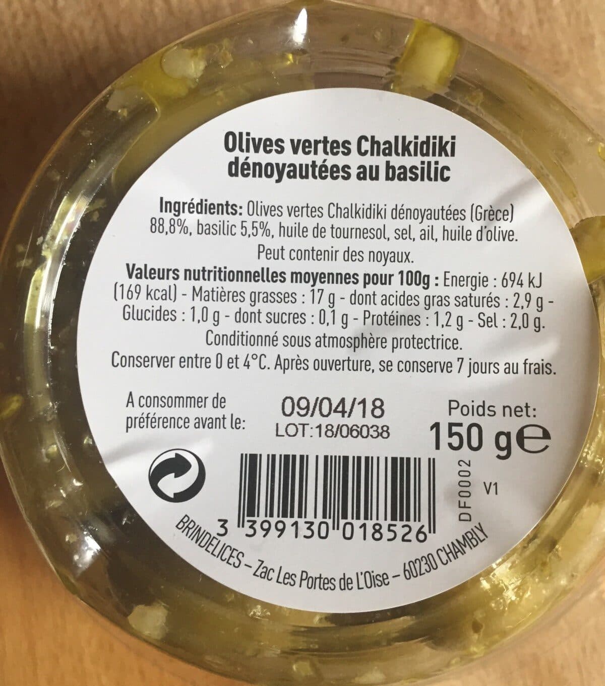 Père Olive Olives grecques chalkidiki packshot