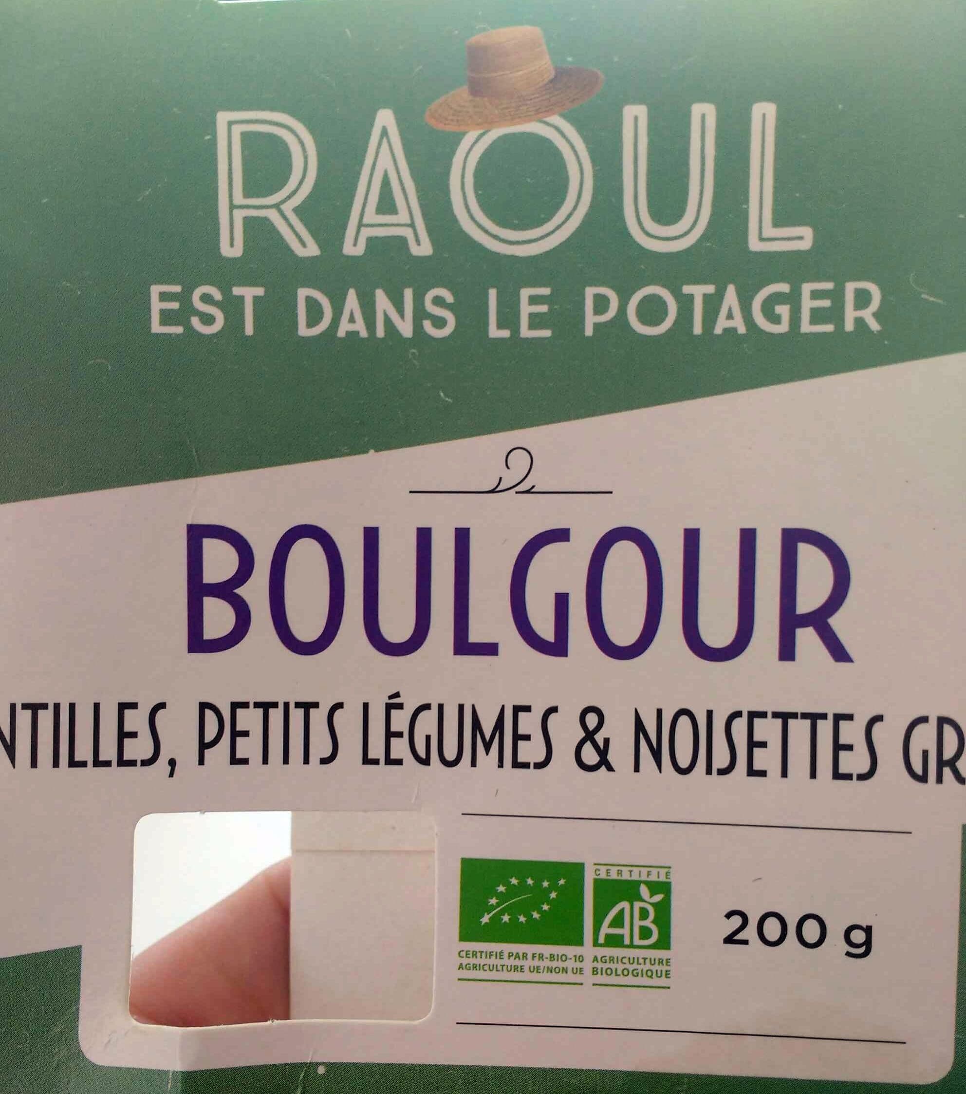 Raoul est dans le potager Boulgour Lentilles, petits légumes & noisettes grillées packshot
