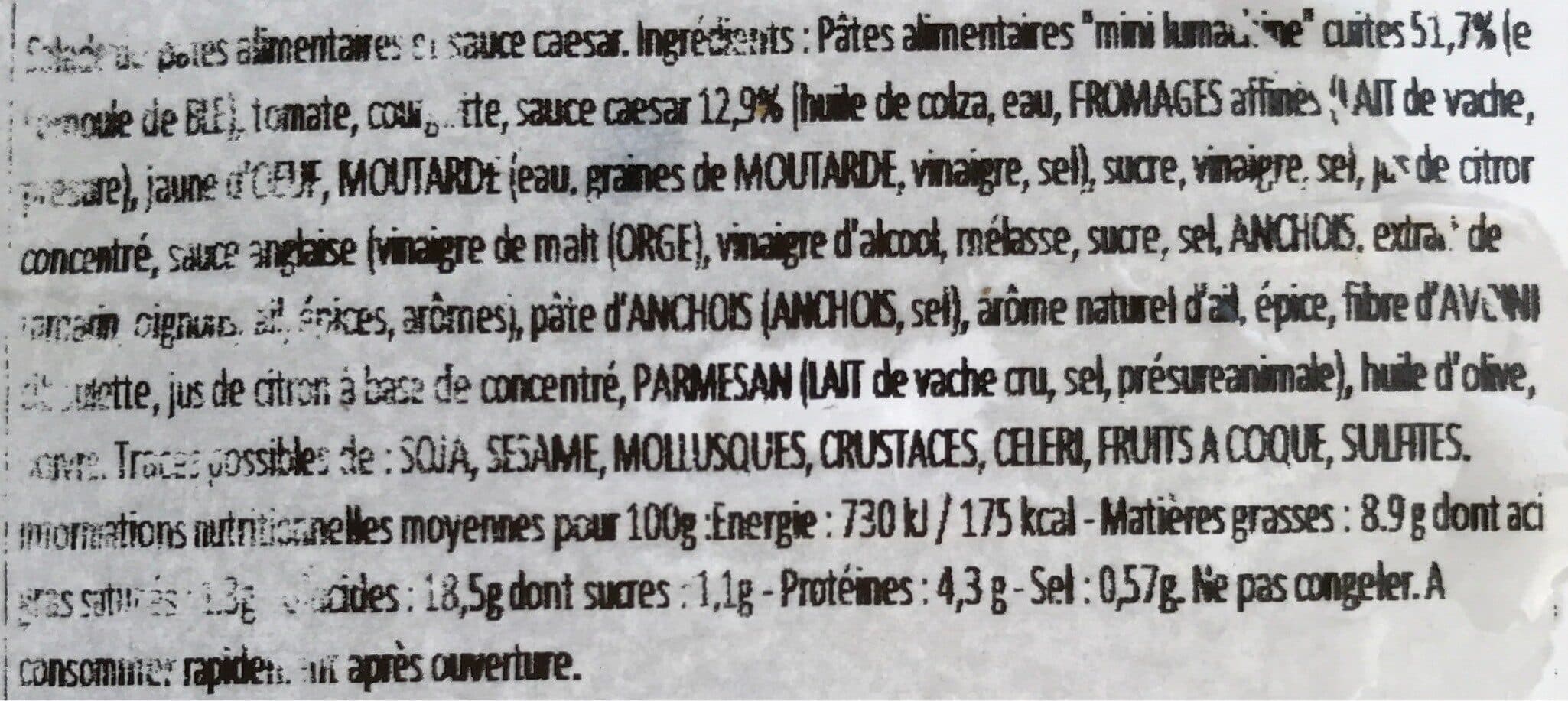 Open Food Facts Lumachines sauce caesar packshot