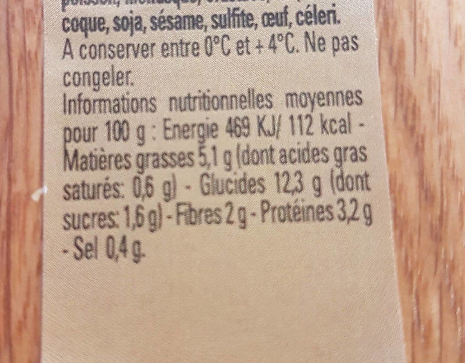 Open Food Facts Salade boulgour et crudités packshot