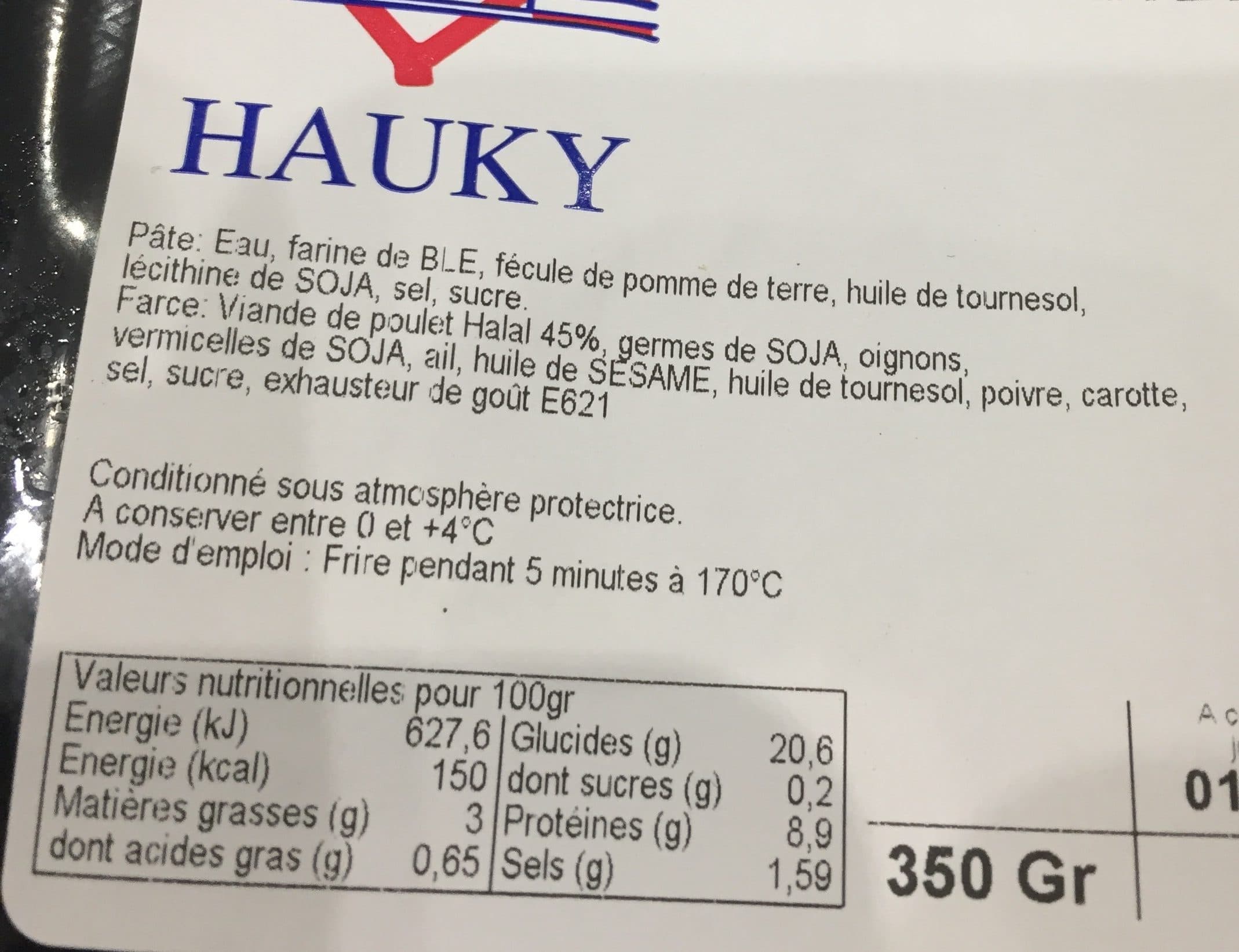 Hauky Nem chinois au poulet packshot