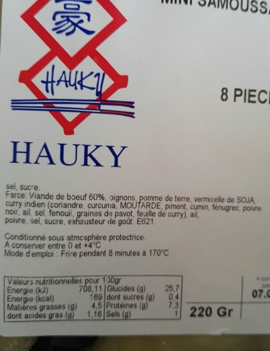 Open Food Facts Mini samoussa packshot