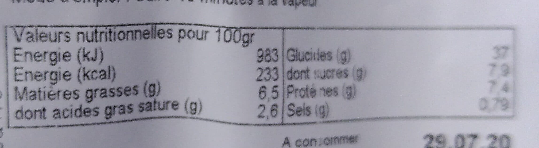 Haiku Briocje chinoise viande packshot