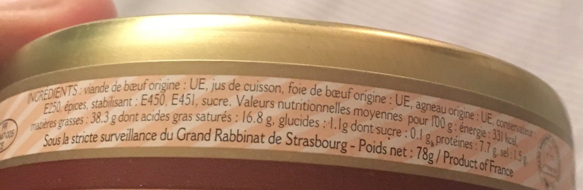 Open Food Facts Paté Kadimah packshot
