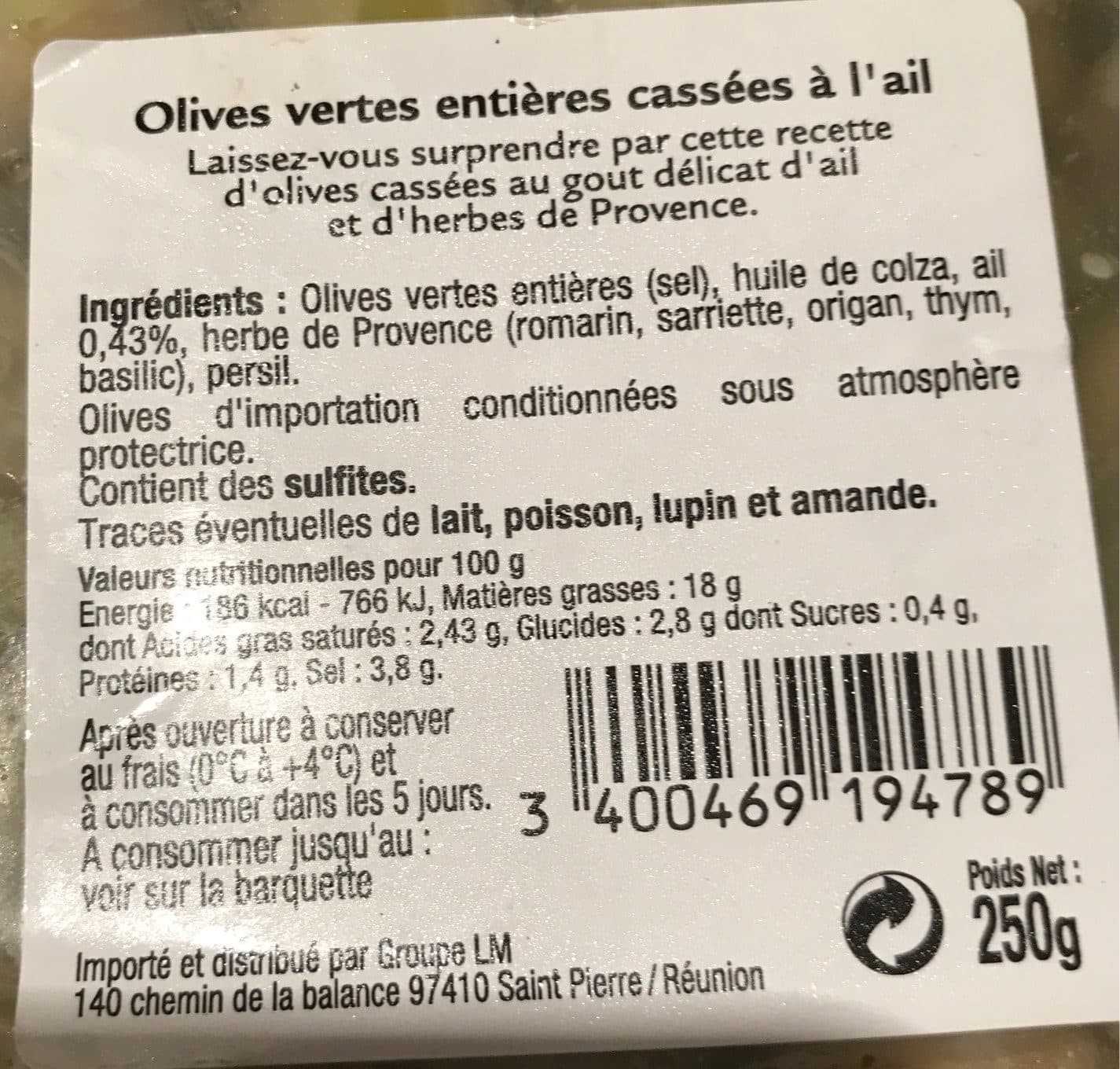 Bazardier Olives cassées à l'ail packshot