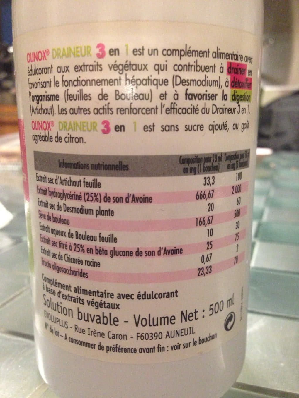 Nut'exel Olinox Draineur 3 En 1 packshot