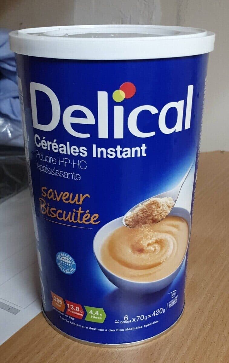 Delical poudre instant cereal - arôme biscuité packshot
