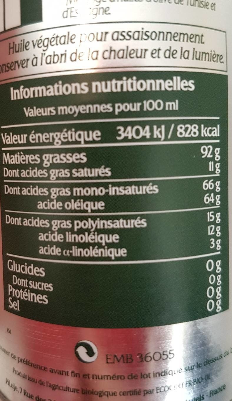 Escofine Zeste De Citron Dans Un Mélange D'huile D'olive Et De Colza Biologique packshot