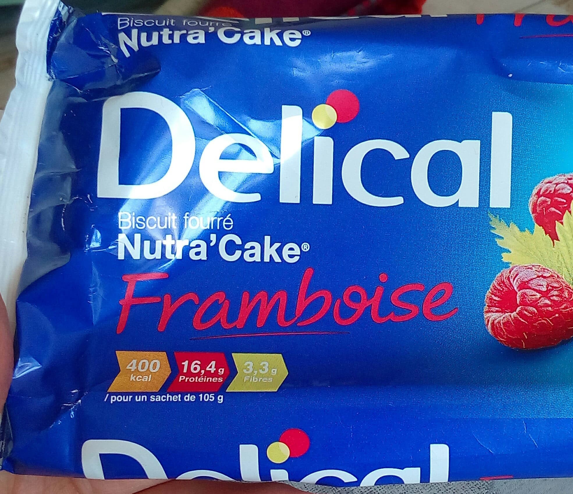 Delical Delical Nutra'cake Biscuit Framboise 3 packshot