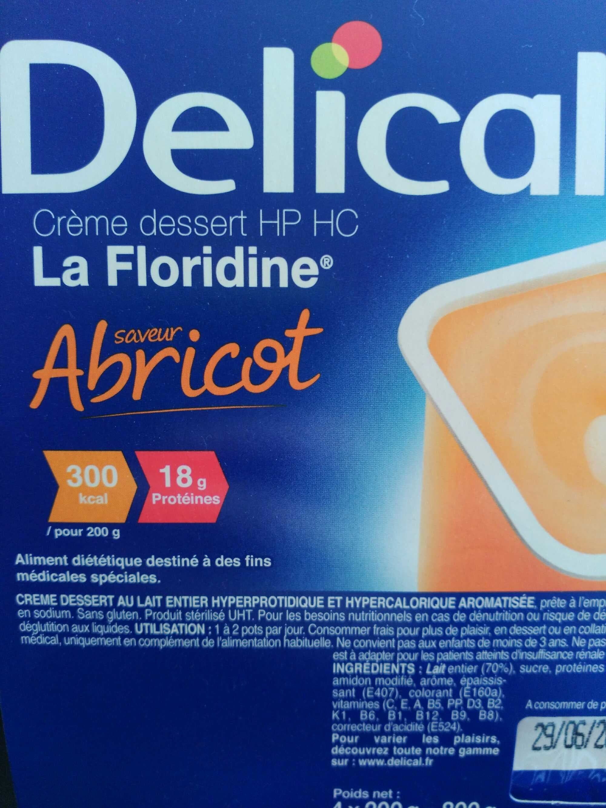 Delical Crème dessert HP HC La Floridine saveur Abricot packshot