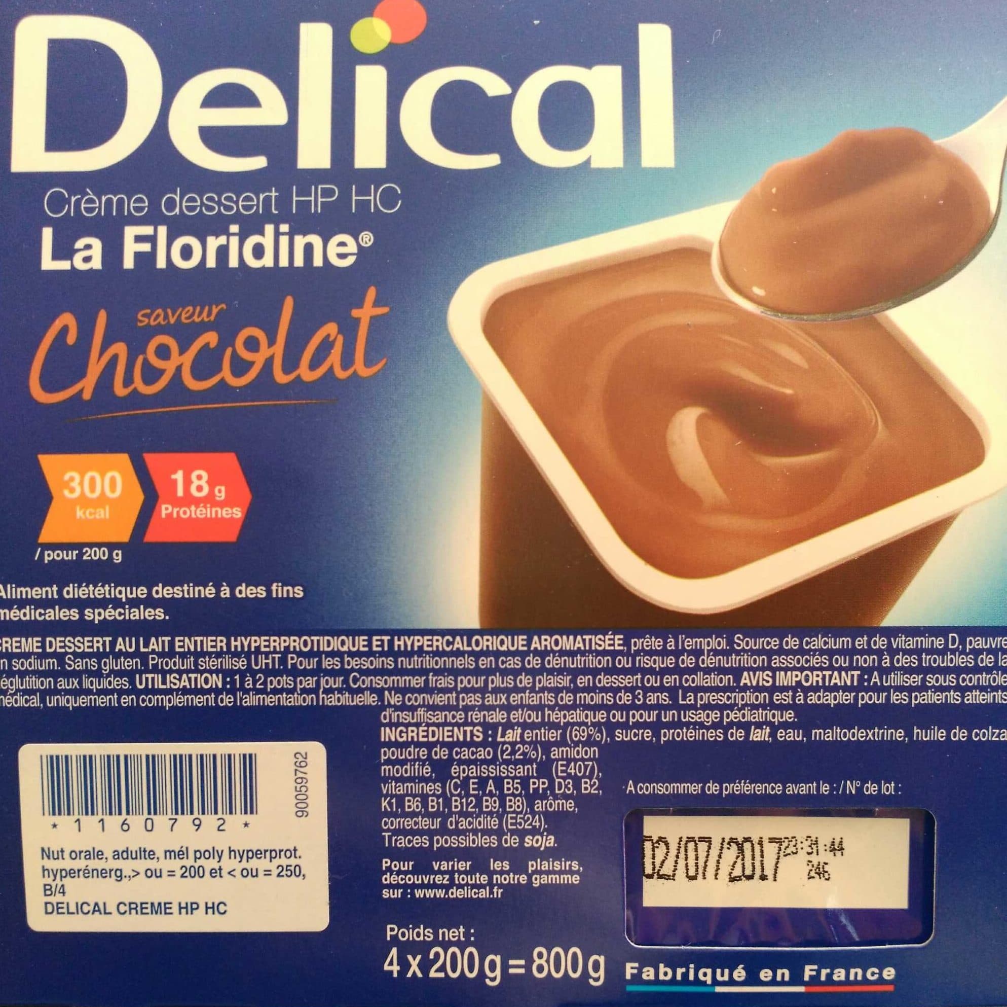 Delical Crème dessert HP HC saveur Chocolat packshot