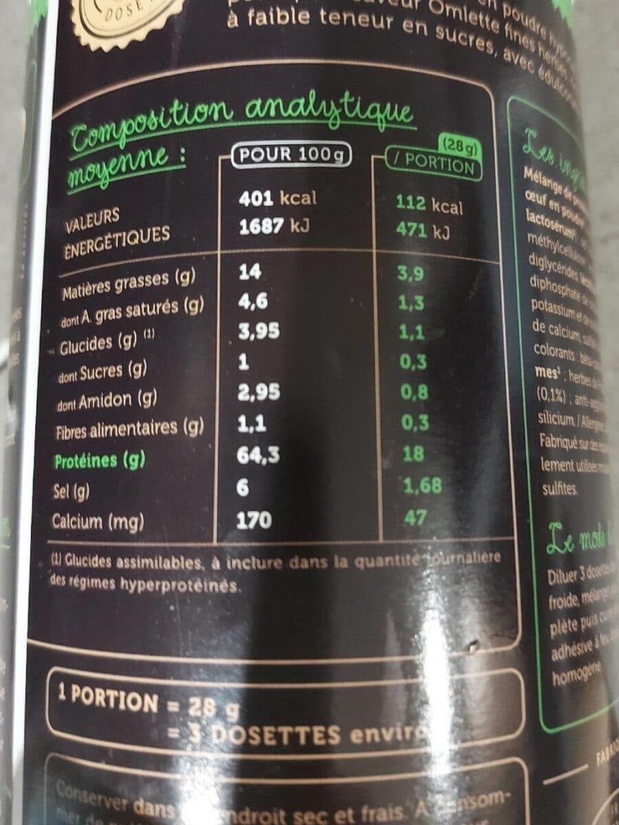Protifast Protifast Omelette With Herbs 500G (preparation) packshot