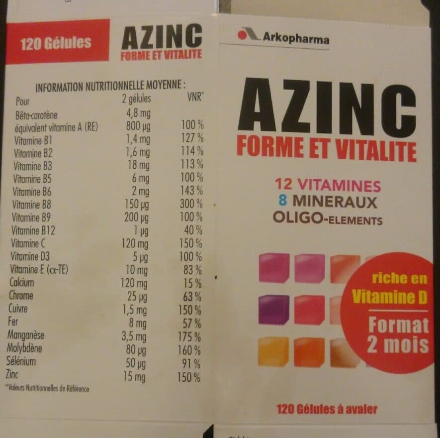 AZINC laboratoire arkopharma AZINC - Forme et vitalité packshot