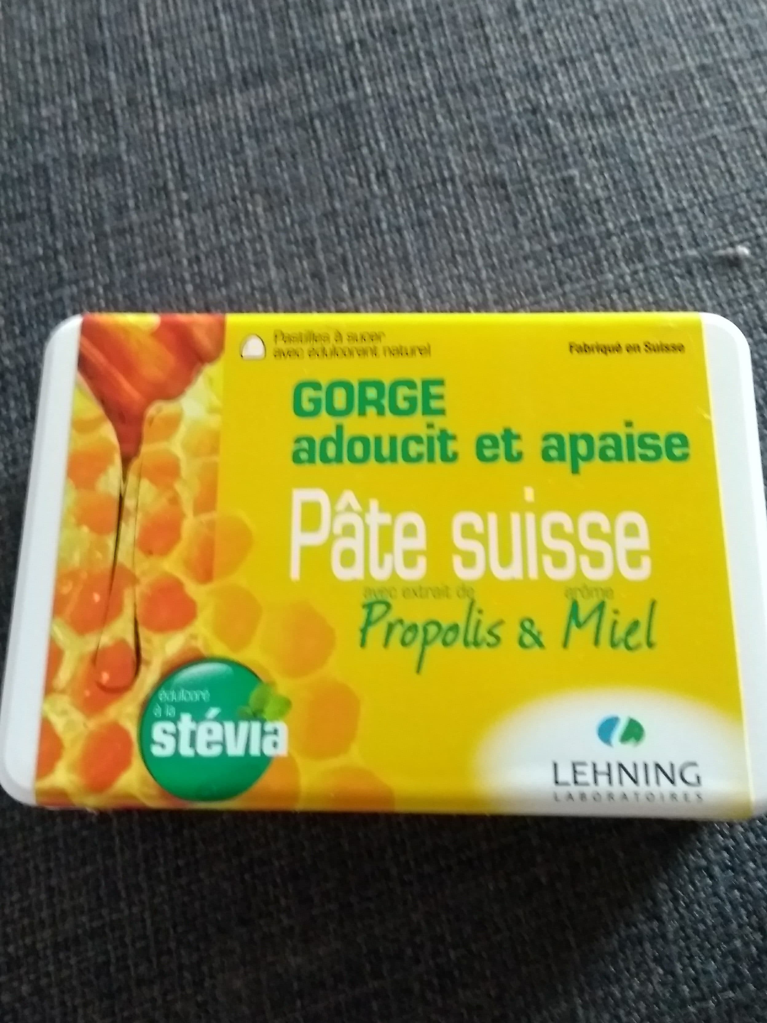 Lehning Pâte Suisse Propolis & Miel Lehning packshot