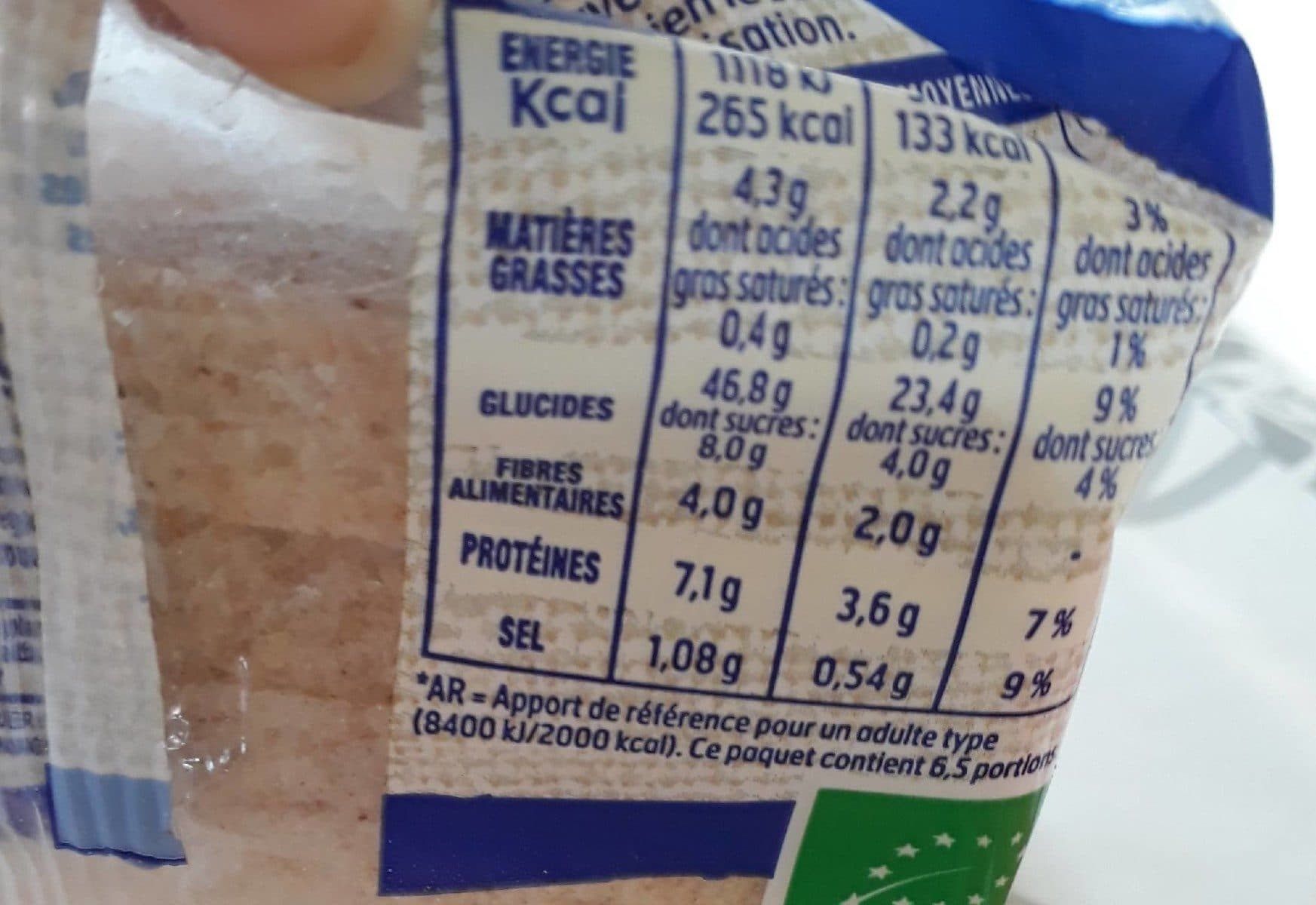 Open Food Facts Cinq sur cinq packshot