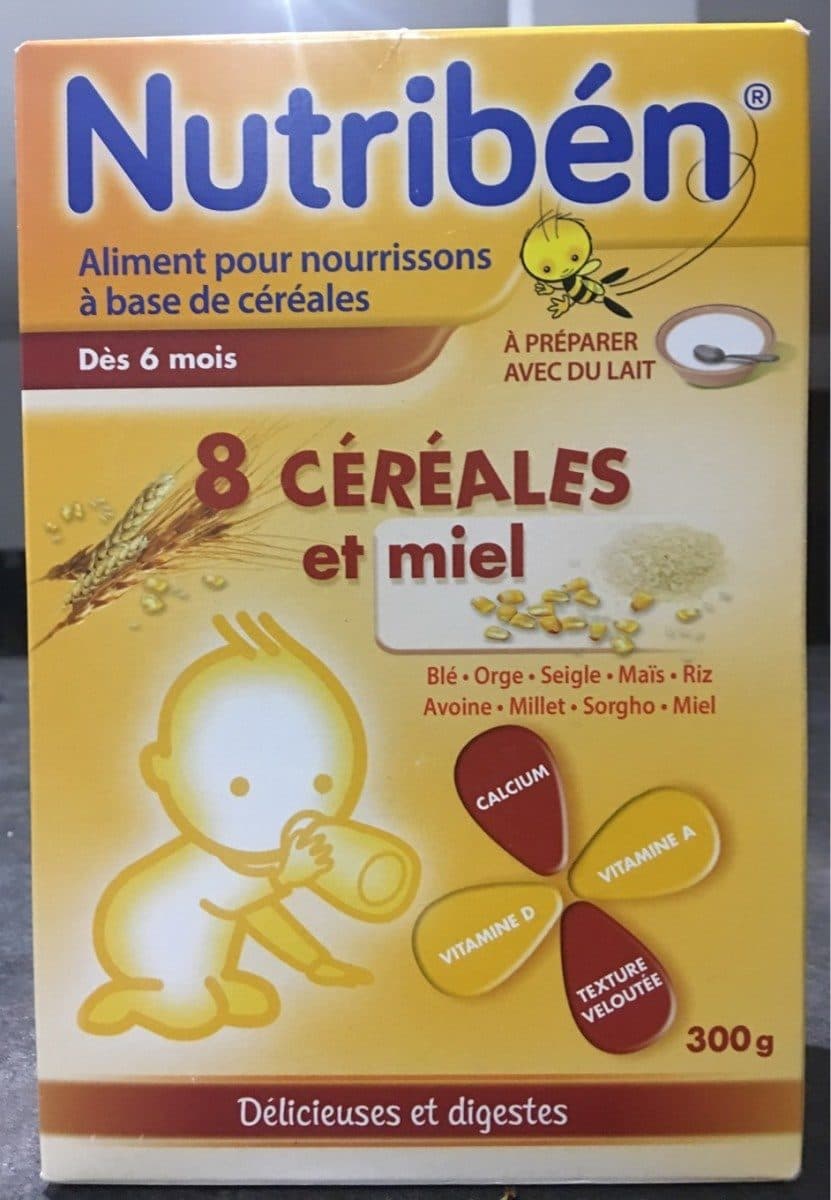 Nutriben 8 céréales avec touche de miel packshot