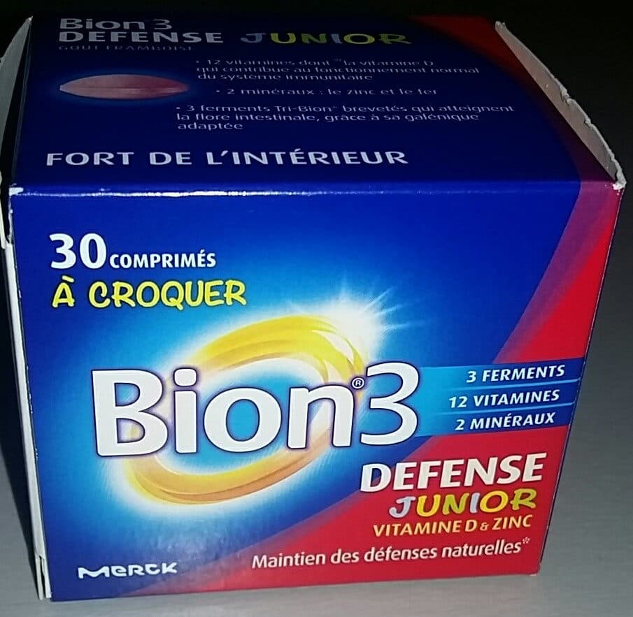 Open Food Facts Bion 3 Junior Goût Framboise 30 Comprimés packshot